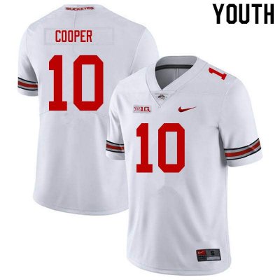 Youth Ohio State Buckeyes #10 Mookie Cooper White Nike NCAA College Football Jersey For Sale SCN7444AT